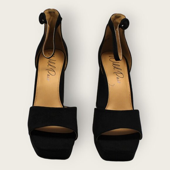 New With Box Black Block Heels - Picture 3 of 8